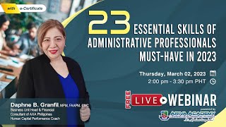 23 Essential Skills of Administrative Professionals Must-Have in 2023
