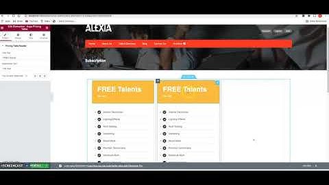 Creating Subscription OR Membership Level Pricing Table