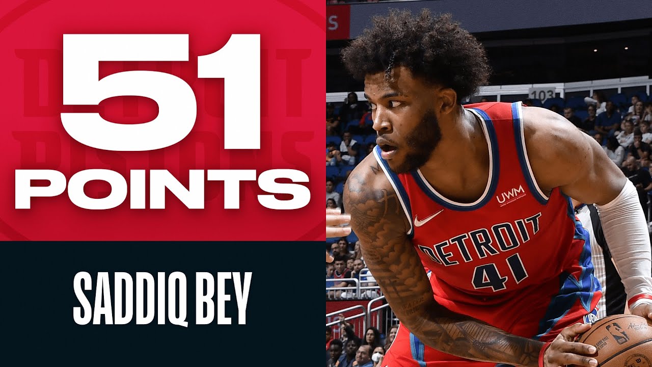 Saddiq Bey CAREER-HIGH Performance 🔥👏 - YouTube