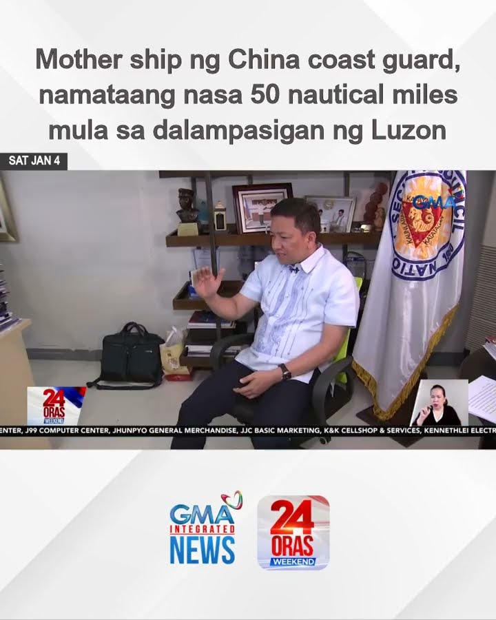 Mother ship ng China coast guard, namataang nasa 50 nautical miles mula sa... | 24 Oras Weekend