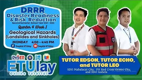 Geological Hazards || Disaster Readiness and Risk Reduction DRRR || SHS Quarter 4 Week 1