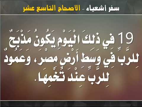تفسير سفر اشعياء اصحاح 19 و 20 مبارك شعبي مصر جهاد اشعياء في توصيل كلمة الله ابونا داود مكرم