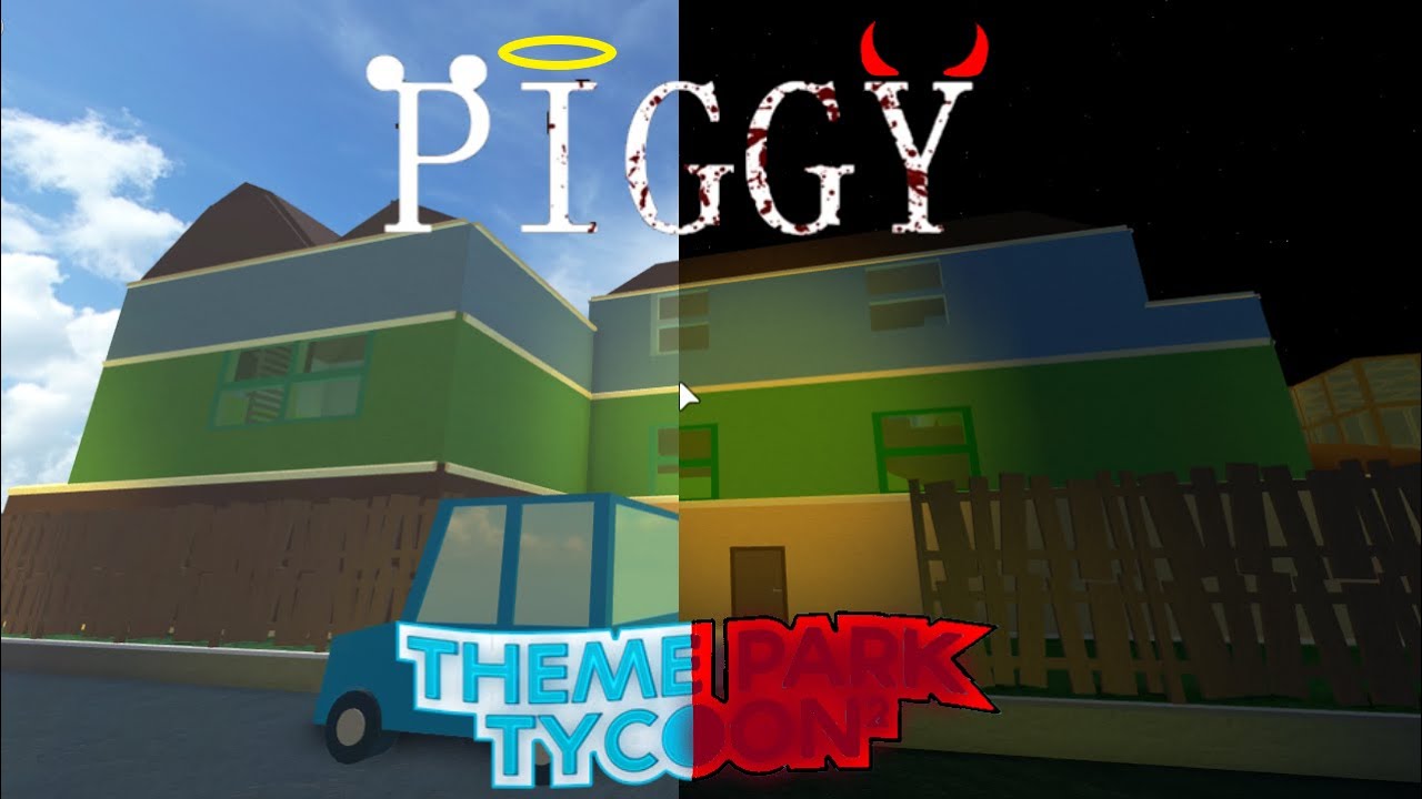 Part 8 Piggy S House Theme Park Tycoon 2 Youtube - pink sheep roblox theme park tycoon