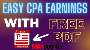 How To Promote CPA Offers Using PDF | EARN Your First CPA Commissions With The Best Free Traffic