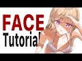 EASIEST WAY TO DRAW ANIME FACE (FRONT AND SIDE)