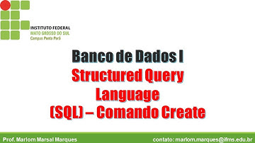 SQL - Parte 1 - Comando CREATE