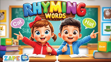 Rhyming Words Song for Kids | Fun and Easy Rhymes | Sing-Along! | Zape Tv