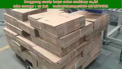 HS-B flexo 4 color printer slotter folder gluer with auto bundle machine