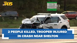 Authorities investigate double-fatality crash near Shelton