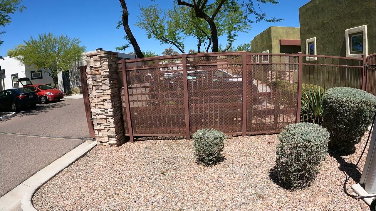 Leaving EV Charger as Sliding Gate rolls Open & Closed at Avilla Grace