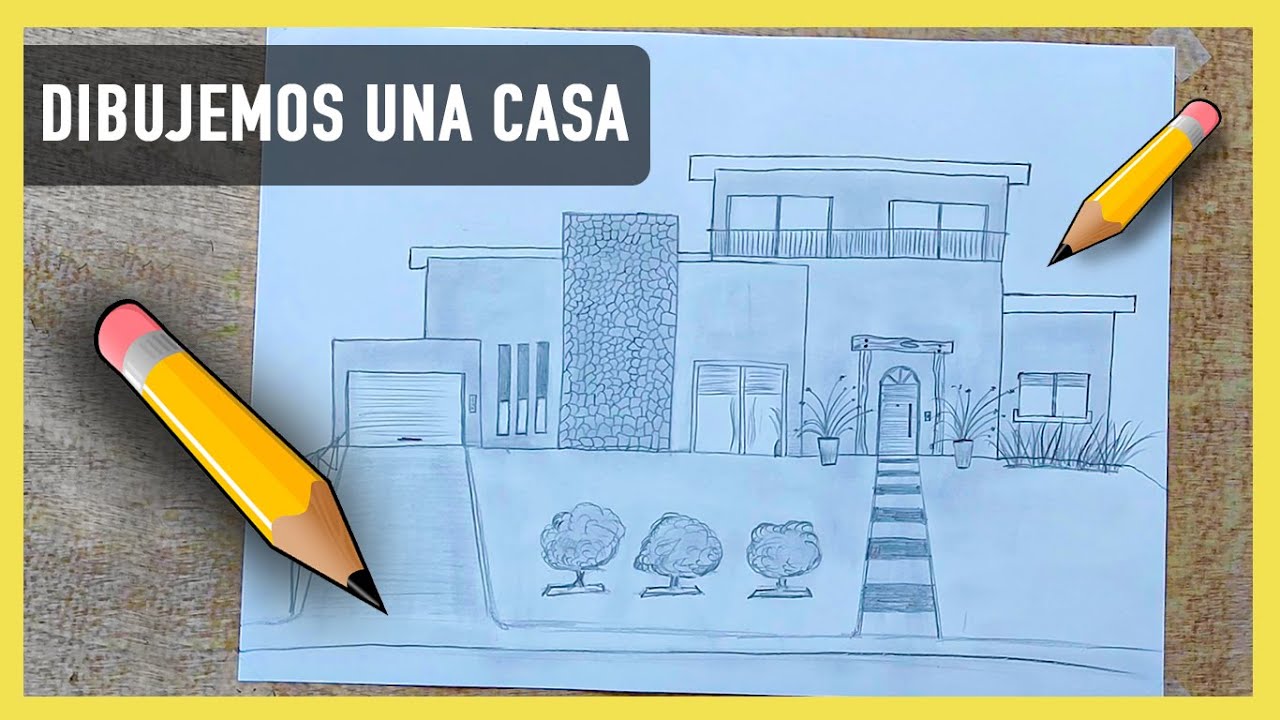 Top 55+ imagen dibujos de casas modernas faciles