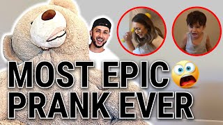 TEDDY BEAR PRANK ON FIANCE!!!