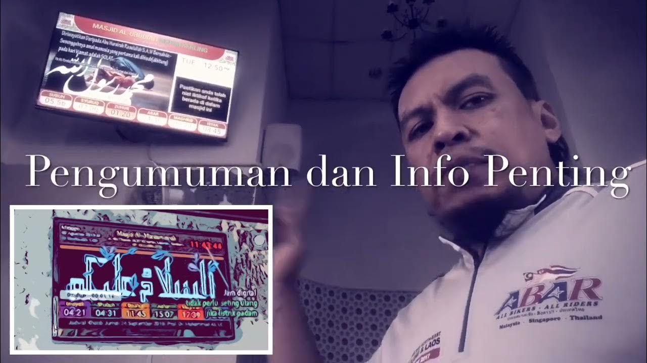 Upgrade jam solat tv masjid atau surau anda dgn jam solat tv digital