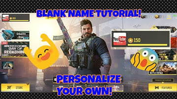 HOW TO MAKE A BLANK NAME ON CALL OF DUTY MOBILE LEGIT TUTORIAL!