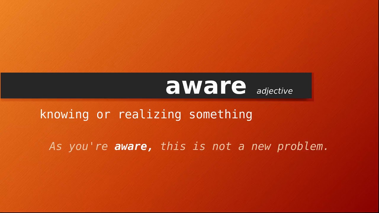 AWARE definição e significado