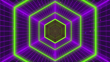 Hexagon Neon tunnel VJ Motion Background HD ⅼ Hexagon vj loop motion graphics ⅼ  VJ Loops