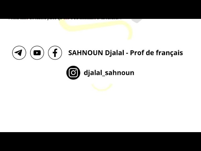 مراجعة في الفرنسية للرابعة متوسط. التحضير للفرض