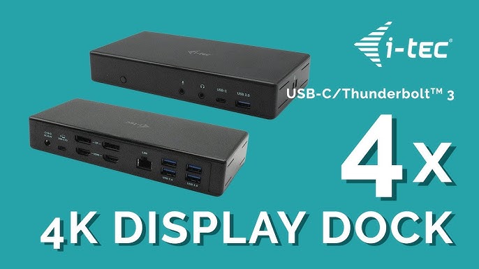 i-Tec Thunderbolt 4 Station d'accueil double écran PD 96W