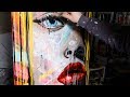 How To Paint Pop Art Painting with Abstract Painting Background | Lola