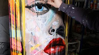 How To Paint Pop Art Painting With Abstract Painting Background Lola