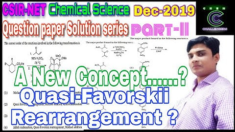 CSIR - NET Chemical Science Dec- 2019 Question Paper Solution Series (PART-II)