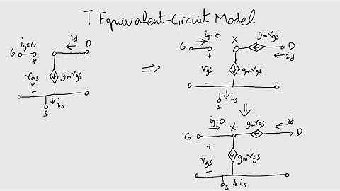 T Equivalent Circuit Model MOSFET - [ENG] Electronics 1: Module 29 Lecture 1 ZE - 264