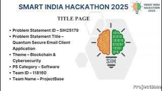 SIH25179 | Team Id - 118160 | ProjectBase