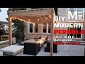 DIY Modern Pergola.  Complete Build with Cost Details