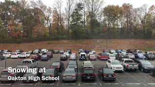 Snowing at Oakton HS - 11/12/2019