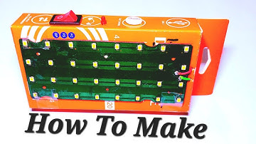 How to Make High Quality Rechargeable Emergency Light at Home