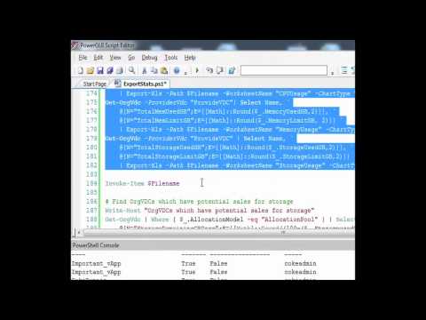 Basic and Advanced Reporting with the VMware vCD PowerCLI Cmdlets