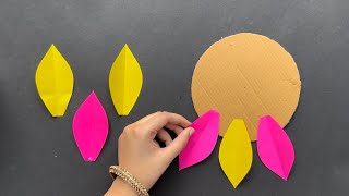 2 Unique Flower Wall Hanging / Quick Paper Craft For Home Decoration Easy Wall Mate DIY Wall Decor