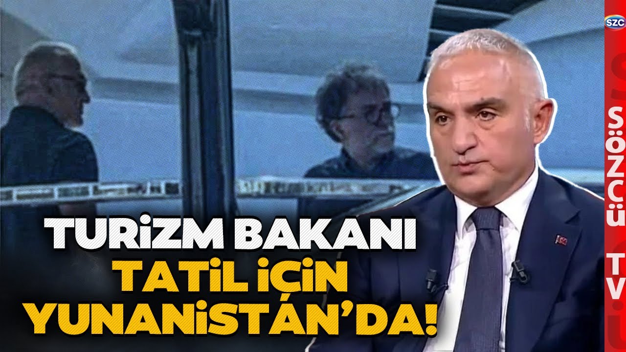YOK ARTIK! BU DA OLDU! Turizm Bakanı Mehmet Nuri Ersoy Tatil İçin Yunanistan'a Gitti!