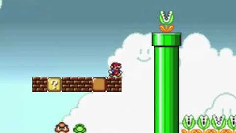 SMBX Custom level - Super Mario Flash: Level 1 (ORYGINAL & REMAKE)