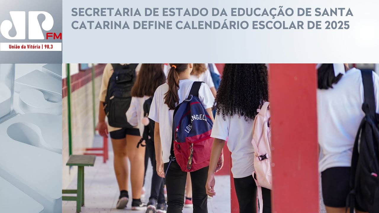 Calendário escolar 2025 sc