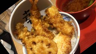 Cooking Tempura Rice Bowl in Osaka Japan - Japanese restaurant