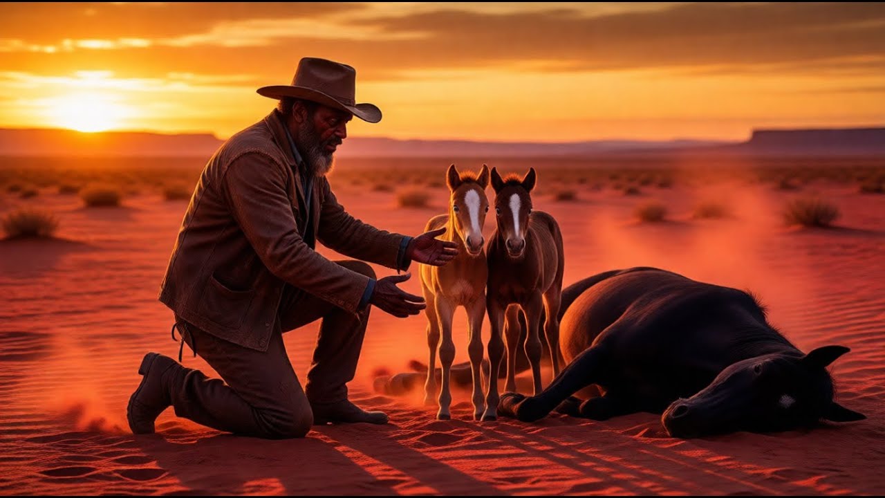 “A Lone Cowboy Took In Two Newborn Colts After Their Mother Died—What Unfolded Next Stunned Everyone
