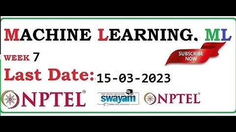 MACHINE LEARNING, ML ASSIGNMENT SOLUTION WEEK 7