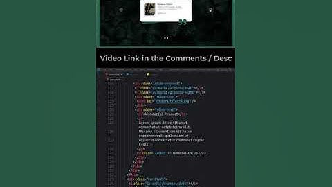 Testimonial Slider with HTML, CSS, and JavaScript #shorts