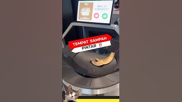 tempat sampah otomatis ⁉️ alam menjadi lebih bersih‼️#shorts #faktaunik #tempatsampah