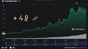 🚀  +    48   %   Trust Wallet Token  TWT - Trust Wallet Token to USD Chart