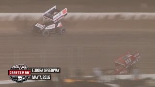 World of Outlaws Craftsman Sprint Cars Eldora Speedway Highlights