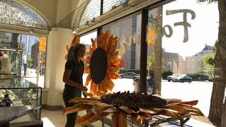 Kessler Diamonds Fall Window Display | Sunflowers