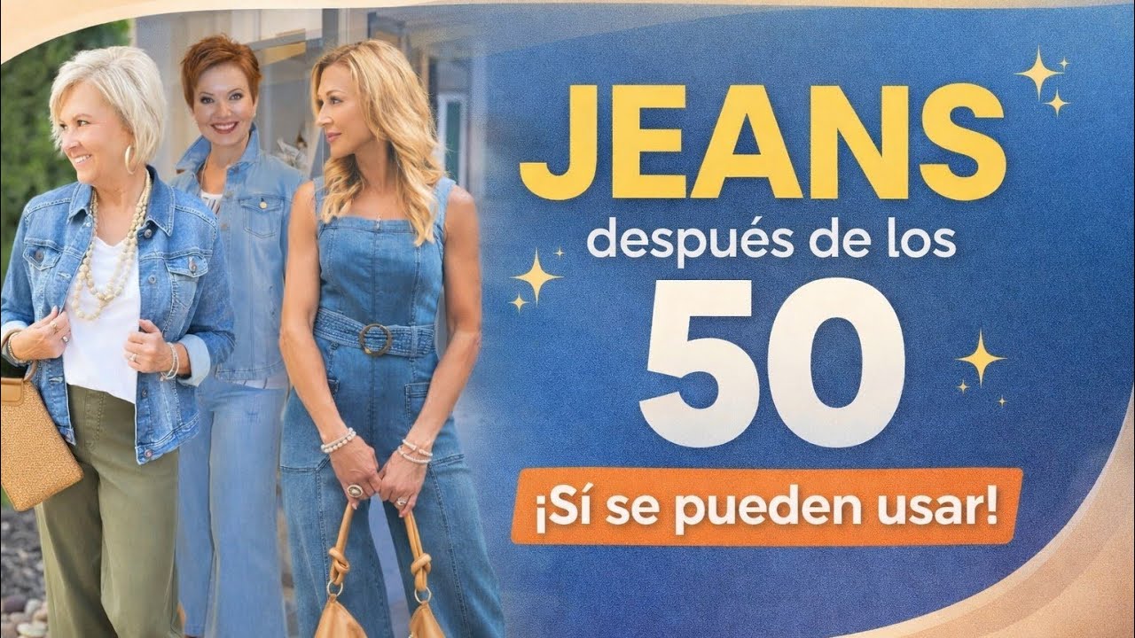 ASI SE USA JEANS O MEZCLILLA SI ERES SEÑORA DE 50 O MAS AÑOS
