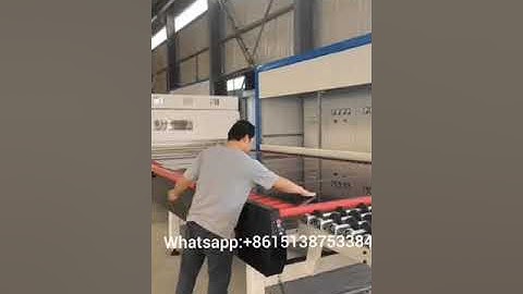 2440x6000mm glass tempering furnace production video