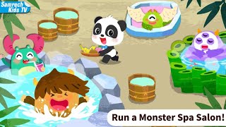 Baby Panda's Monster Spa Salon - Monster Cartoon For Kids screenshot 4