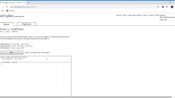 Array-1(midThree) Java Tutorial || codingbat.com