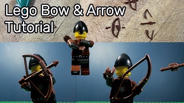 Bow and Arrow | Ranged Weapon | Lego Stopmotion Tutorial