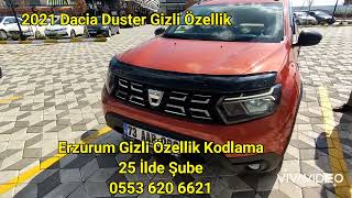2021 Dacia Duster Gizli Özellik Kodlama Erzurum 0553 620 6621