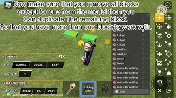 How to weld with btools on mobile Roblox.